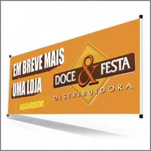 Faixa Banner Metro Quadrado Colorido  Tubete e Corda 